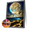 (US Local)4Pack Seaside View-Full Round Diamond Painting(30x40cm)
