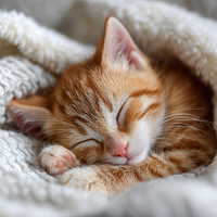 Orange Tabby Sweet Dream - Diamond Painting