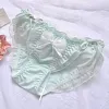 Ice silk ruffle men's sexy briefs