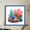 Underwater World - 14CT Stamped Cross Stitch - 40*40cm - Animal