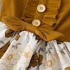 Baby Girls Patchwork Floral Ruffles Dress