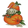 Orange Gnome -  11CT Partial Beaded Cross Stitch Kit(25x35cm)