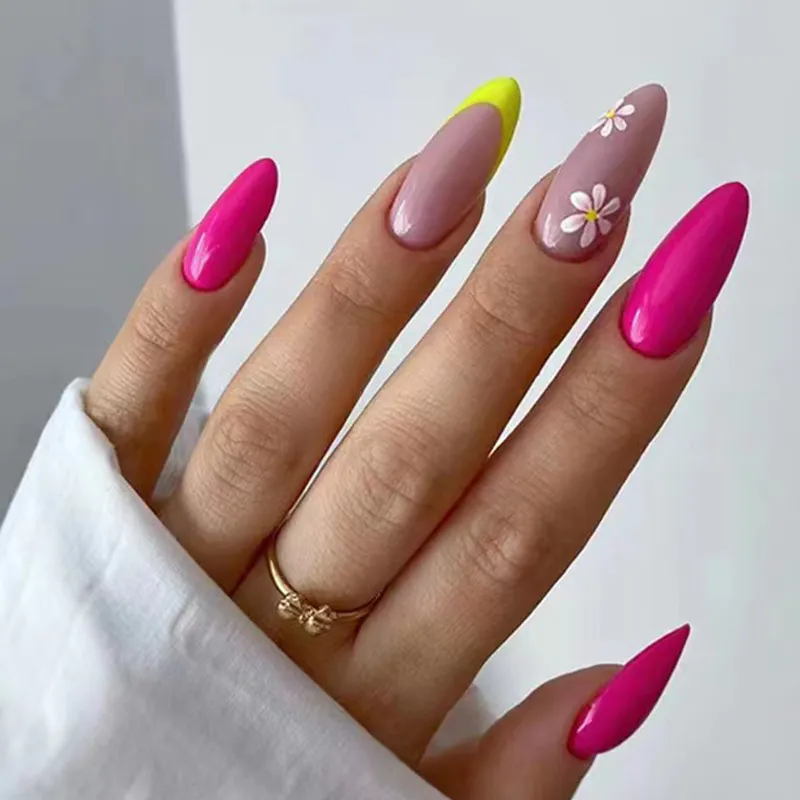 Churchf Churchf Clear New Wear Nail Nail Paste Nail Simple Floret False Nail Nail Piece Waterproof Removable