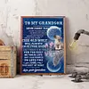 【Limited Stock Sale】To My Grandson Never Forget I Love You Quotes - Special Shaped Diamond Painting 30*40cm