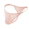 Men's Lace Thong Sexy Low Rise T-back G-string with Adjustable Stretch Waistband Comfortable Men's Thong Underwear