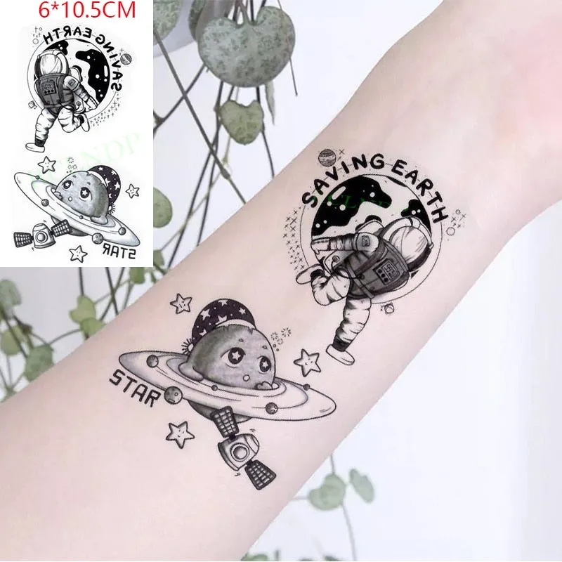 Waterproof Temporary Tattoo sticker movie School badge fake tatto flash tatoo for men women