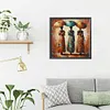 (US Local)Paint By Numbers Kit On Canvas DIY Oil Art African Woman Home Wall Decor 40x40cm