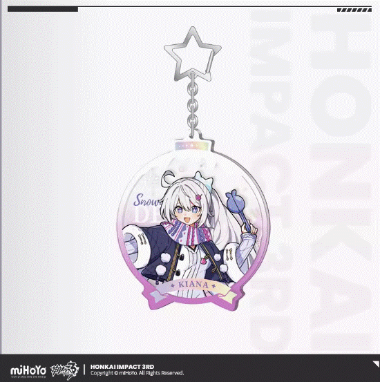 Honkai 3d Winter Series Keychains [Original Honkai Official Merchandise] 
