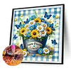 >SALE<5D DIY Full Round Drill Partial AB Diamond Painting Daisy Kit Art Decor 50x50cm