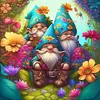 Garden Gnome-Full Round Diamond Painting 40*40CM
