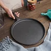 20cm Cast Iron Skillet Round Frying Pan Easy To Clean Omelette Pan for Cooking