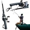 Portable Folding Fishing Rod Telescopic Fishing Pole with Reel Line Travel Rods