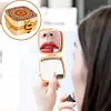 (US Local)Mandala Diamond Painting Mirror Bag Rhinestone Jewelry Box for Women (Gold)