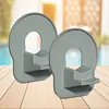 2 Pack Swimming Pool Pipe Holders with Tape Designed Compatible with Intex Pools