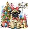 (US Local)6pack Xmas Dog-Special Shaped Diamond Painting Kit(30x30cm)