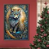 Diamond Painting-DIY Full Round Drill Black Wolf(40*60CM)