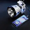 LED Rechargeable Head Lights Flashlight for Camping Cycling Fishing (White)