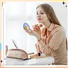 DIY Double Sided Special Shape Diamond Painting Compact Mirror Kit(Snow Room)