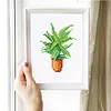 12pcs Potted Plant-1 5D DIY Square Drill Diamond Painting Kits for Adults Beginners Home Decor Diamonds Paintings Gem Art 5.91x7.09in