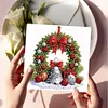 6PCS Diamond Painting Christmas Greeting Cards Congratulations Cards