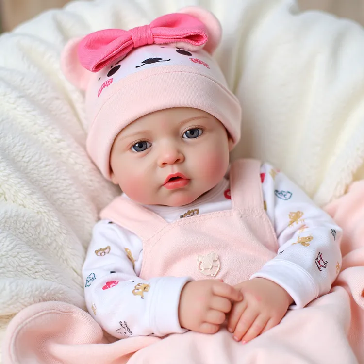 Babeside Quiet Reborn Baby Suri 17" Little Infant Girl Best Gift for Kids