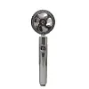 Handheld High-Pressure Shower Head, Angle-Adjustable Turbo Fan Head, Hydro-Jet Bracket And Filter, Removable One-Touch Pause Button Function