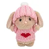 Handmade Mini Bunny Hug Cute with Gift Box Card Soft Floppytiny Easter Bunnie Best Gifts for Bunny Easter Holiday Birthday