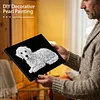(20x30cm)DIY Dog Framed Handmade Pearl Painting Art Craft Kit Living Home Decor