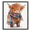 Highland Cow-14CT/18CT Stamped/Counted Cross Stitch 40*45cm/15.75*17.72in