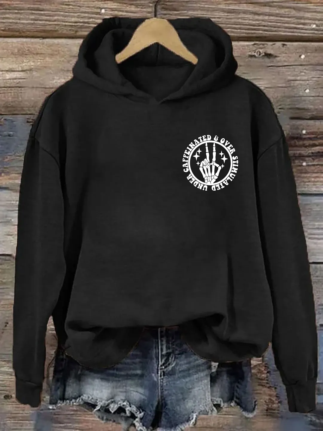 Under Caffeinated and Over Stimulated Hoodie