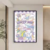 >SALE<Full Embroidery Cotton Thread 11CT Print Cute Sheep Cross Stitch 50x70cm