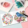 6pcs DIY Bird Diamond Art Greeting Cards 5D Rhinestone Arts Birthday Card