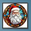 【Limited Stock Sale】Santa Claus Glass Painting-Paint by Numbers Acrylic Painting 40*40CM