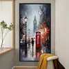 (Stamped/Counted) Streets Of London-11CT/14CT Cross Stitch 40*70cm(Big Size)