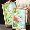 DIY Diamond Painting Wooden Tray Food Tray with Handle Living Room Decoration Easter Eggs Wooden Tray Kit