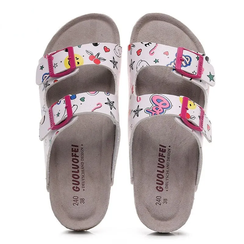 Fujin High Quality Large Size Women Summer Shoes Soft Cork Sole Non Slippery Female Beach Shoes Slides Platform Sandals Fashion
