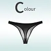 Low Rise Sexy Ice Silk Transparent Ultra Thin Seamless Thong