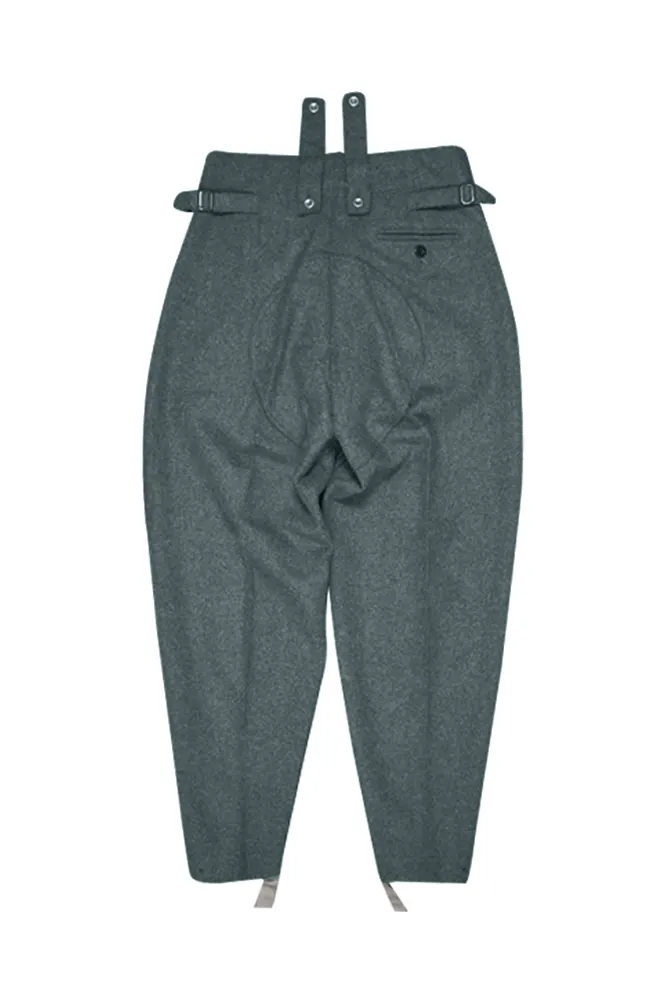   Elite German M1943 Italian Field Wool Trousers Keilhosen Blue Green Grey German-Uniform
