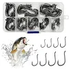 240Pcs Fishing Hooks Octopus FishHooks Fishing Barbed Hooks Fishing Accessories