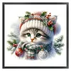 (Stamped/Counted) Cat-18CT Cross Stitch 30*30cm/11.81*11.81in