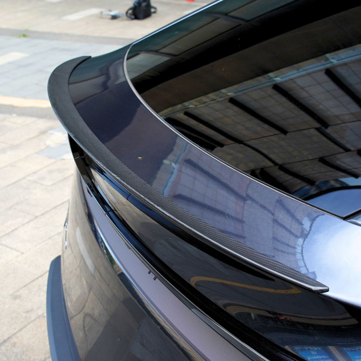 Dry Carbon Fiber Rear Trunk Spoiler for Tesla Model Y Juniper - Tesery Official Store