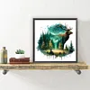 Forest Deer-Full Round Diamond Painting