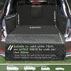 SUV Cargo Liner for Dogs, Waterproof Pet Cargo Cover Dog Seat Cover Mat for SUVs Sedans Vans with Bumper Flap Protector, Non-Slip, Large Size Universal Fit, Black