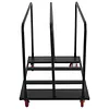 [US Local Warehouse] Folding Table Cart Heavy Duty Panel Dolly with PU Swivel Wheels 1800 LBS Drywall Cart for Party Events Hotel Factory Warehouse