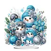 Acrylic Christmas Santa Snowman Cardinal Diamond Painting Desktop Decors Kit