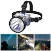LED Rechargeable Head Lights Flashlight for Camping Cycling Fishing (White)