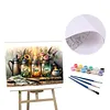 (US Local)Paint By Numbers Kit On Canvas DIY Oil Art Flower Picture Home Wall Decor50x40cm