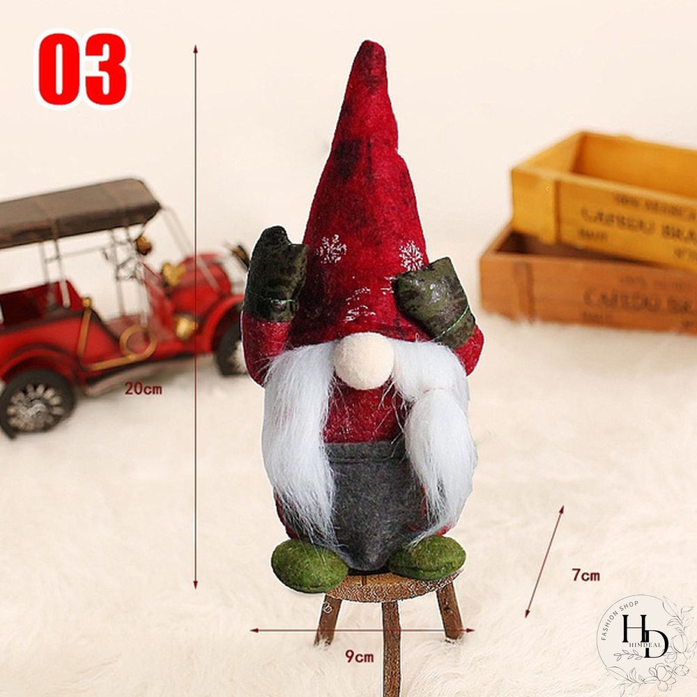 34Styles Swedish Tomte Dwarf Faceless Plush Doll Rudolph Gnomes Dwarf Santa Claus Elf Doll Ornaments