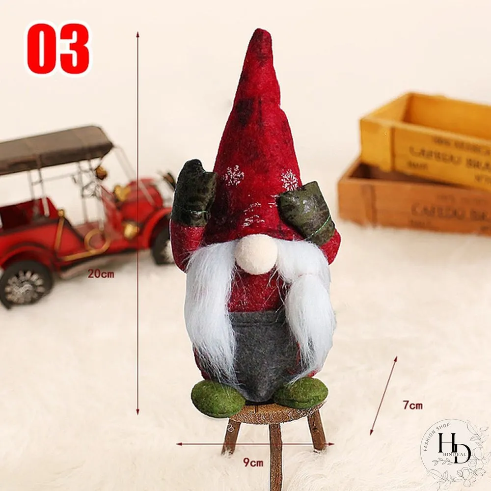 34Styles Swedish Tomte Dwarf Faceless Plush Doll Rudolph Gnomes Dwarf Santa Claus Elf Doll Ornaments