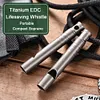 Outdoor Titanium Emergency Whistle EDC Whistle Necklace Pet Training Whistles